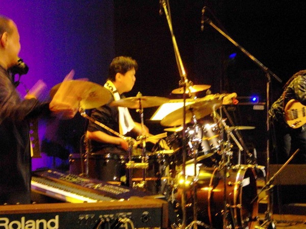 Shinya On Drums W Towel